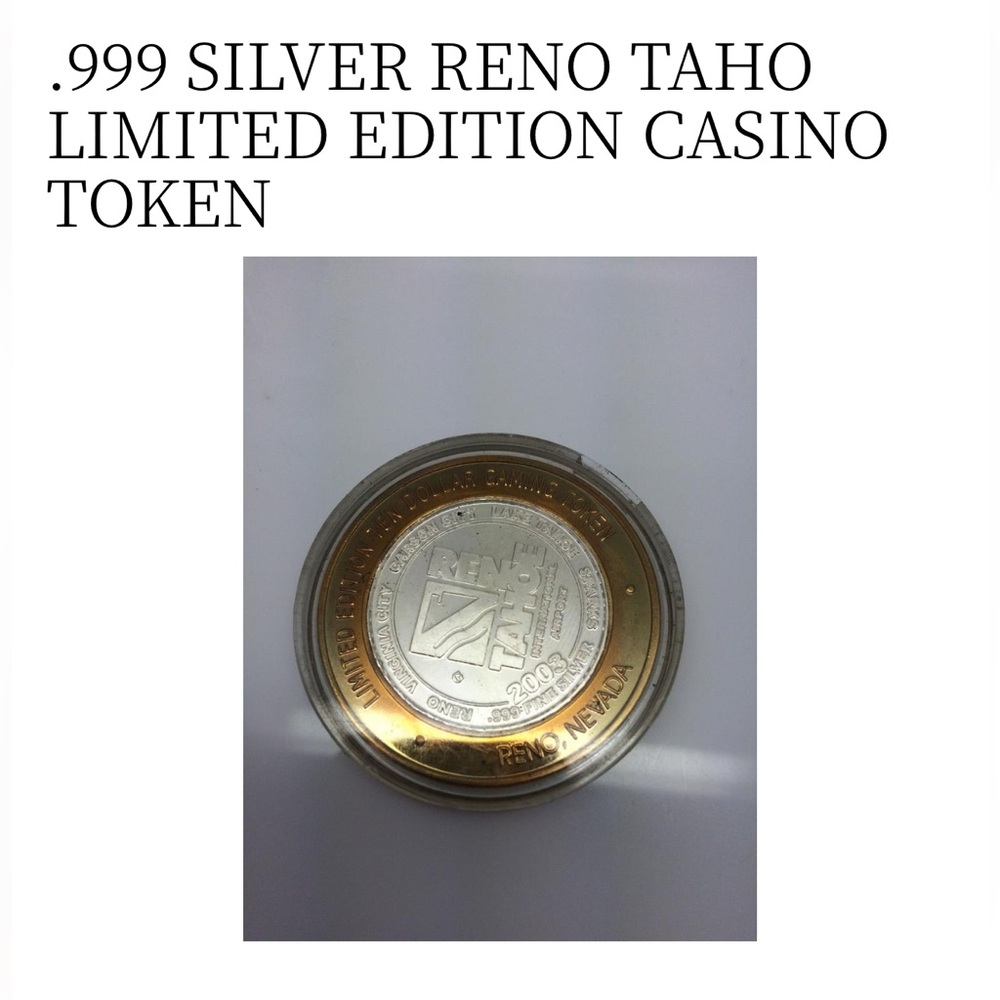 Silver and Gold Limited Edition $10 Casino Token